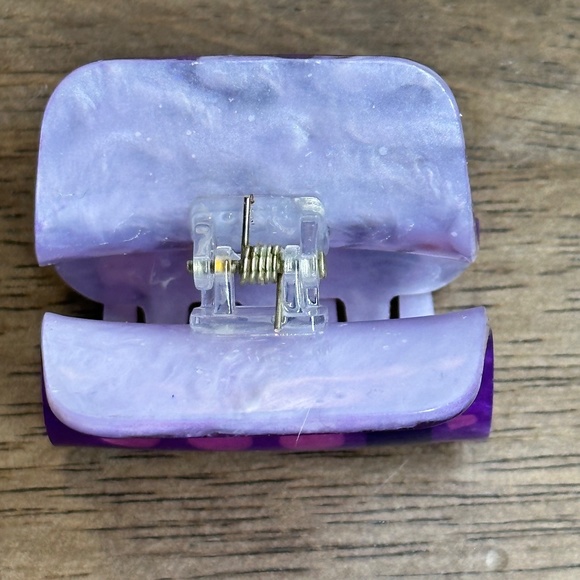 NEW ✏️ Piper k Back To School Purple Calculator 123 Large Hair Clip - Picture 4 of 4